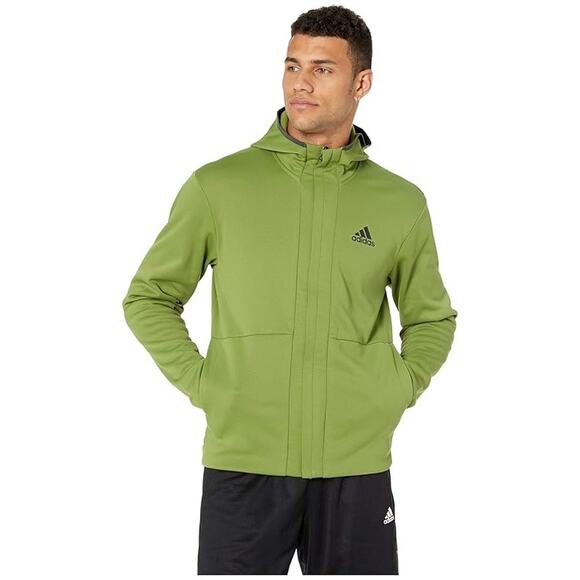 Adidas Climawarm Team Issued Full-zip Hooded Jacket Small - Picture 1 of 8